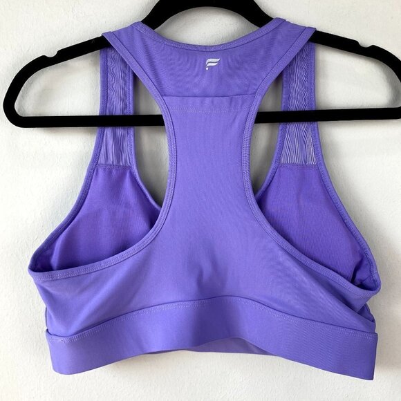 Fabletics On The Go Medium Impact Sports Bra Wisteria L - Picture 6 of 7